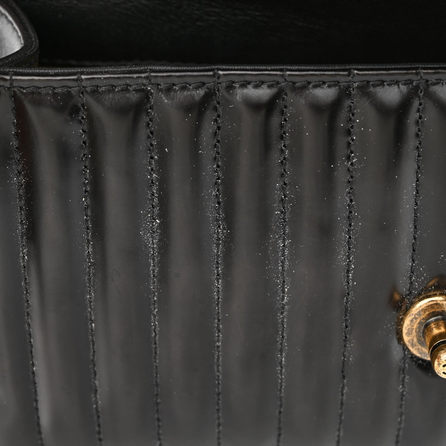 Chanel Patent Vertical Quilt Maharaja Express Flap Black 11 of 11