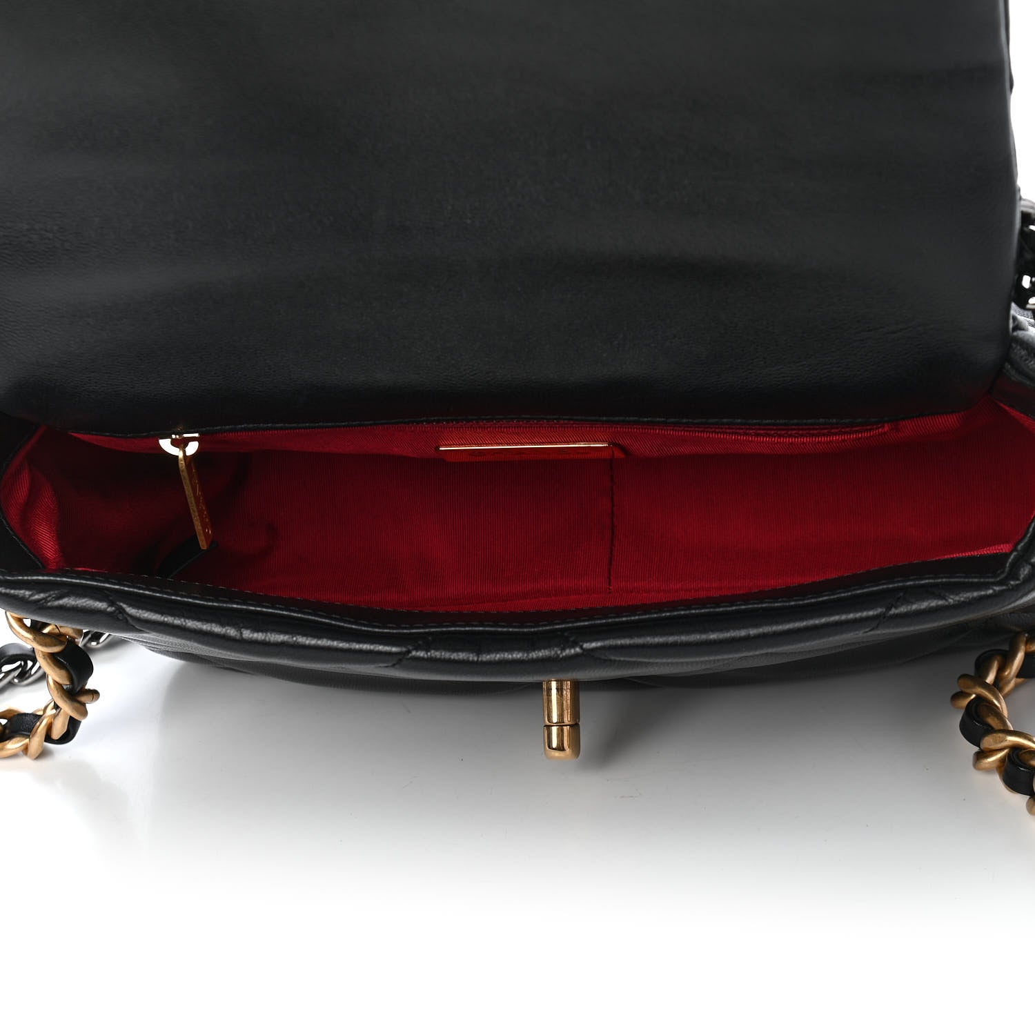 Chanel Goatskin Quilted Medium Chanel 19 Flap Black 5 of 10