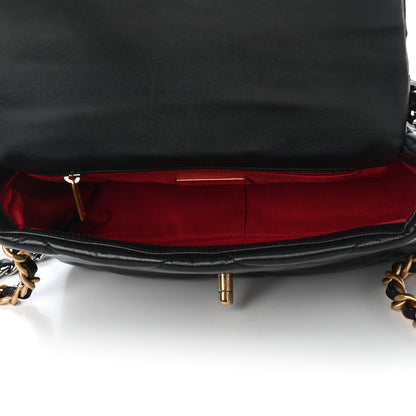 Chanel Goatskin Quilted Medium Chanel 19 Flap Black 5 of 10