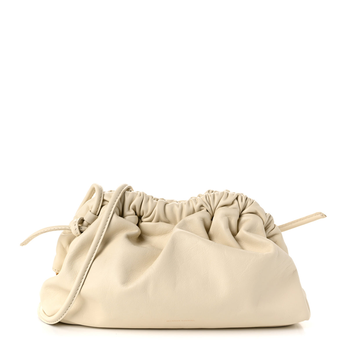 Mansur Gavriel Lambskin Mini Cloud Clutch Pearl 1 of 9