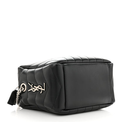 Saint Laurent Calfskin Y Quilted Monogram Small Loulou Bowling Bag Black 4 of 11