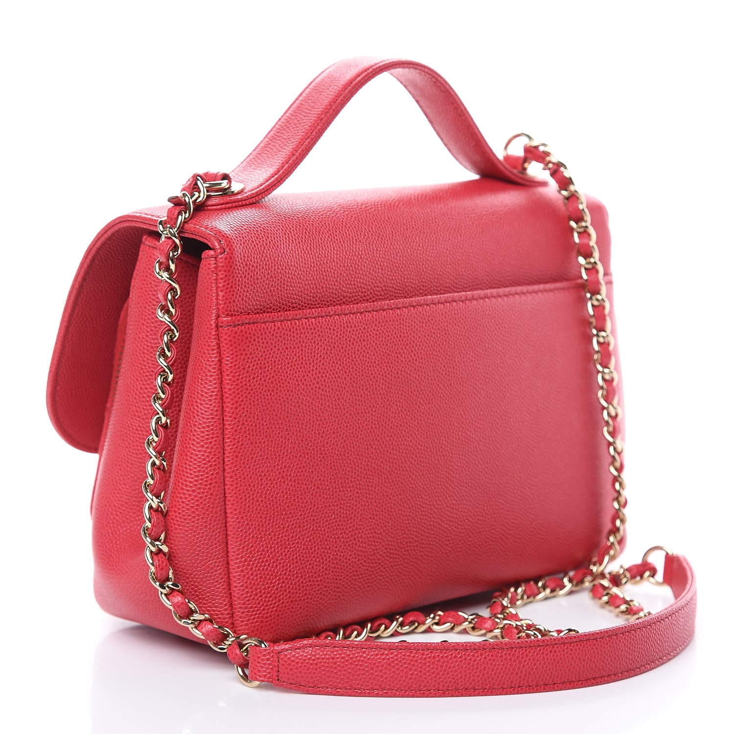 Chanel Caviar Quilted Small Business Affinity Flap Red 3 of 11