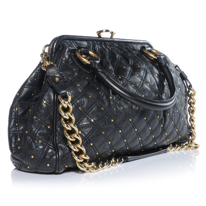 Marc Jacobs Quilted Leather Stardust Stam Black 3 of 7