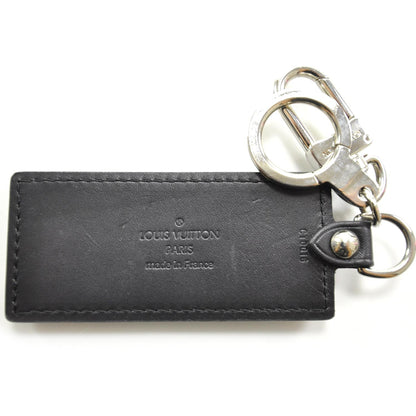 Louis Vuitton Leather Porte Clefs Fortune Key Chain Black 4 of 4
