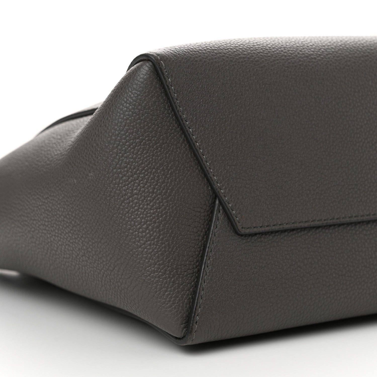 Celine Soft Grained Calfskin Small Sangle Bucket Bag Kohl 9 of 15