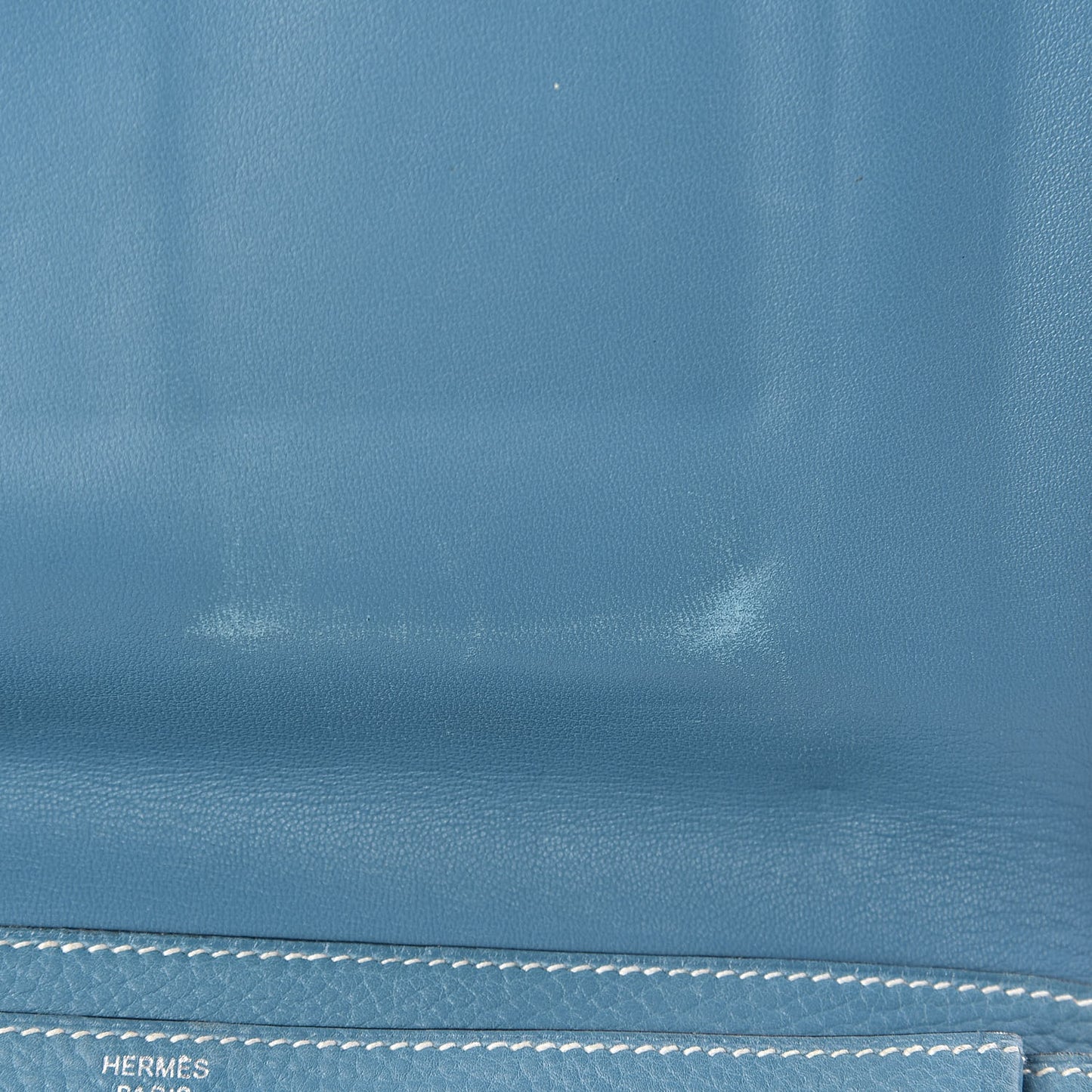 Togo Dogon Duo Wallet Blue Jean