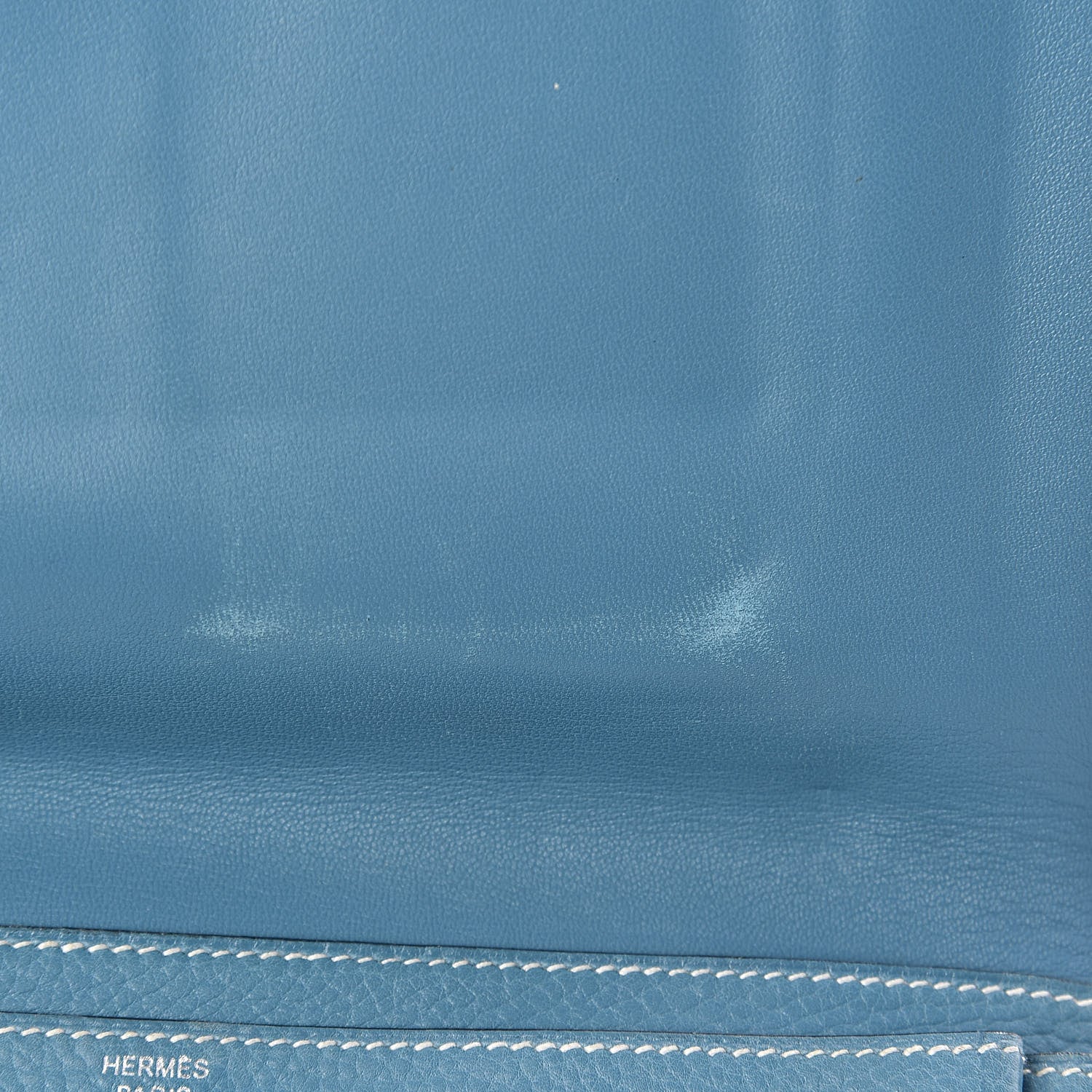 Hermes Togo Dogon Duo Wallet Blue Jean 9 of 11