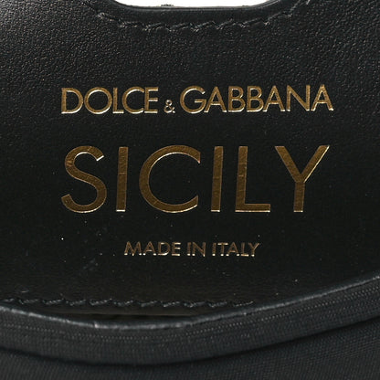 Dolce & Gabbana Neoprene Small Miss Sicily Satchel Black 6 of 9