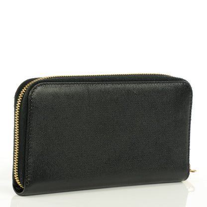 Fendi Coated Canvas Zip Around Wallet Black 3 of 9