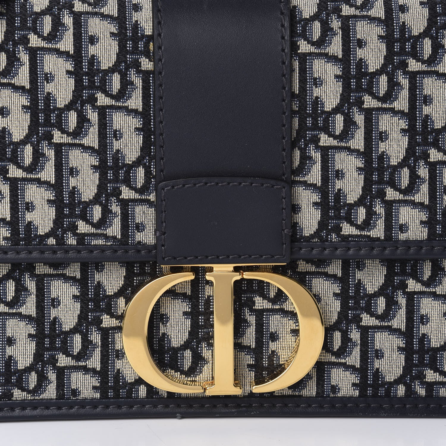 Christian Dior Oblique 30 Montaigne Flap Bag Blue 10 of 10