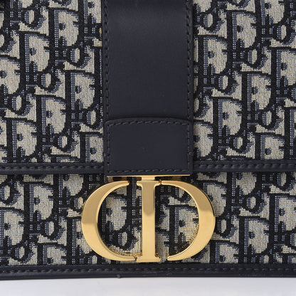 Christian Dior Oblique 30 Montaigne Flap Bag Blue 10 of 10