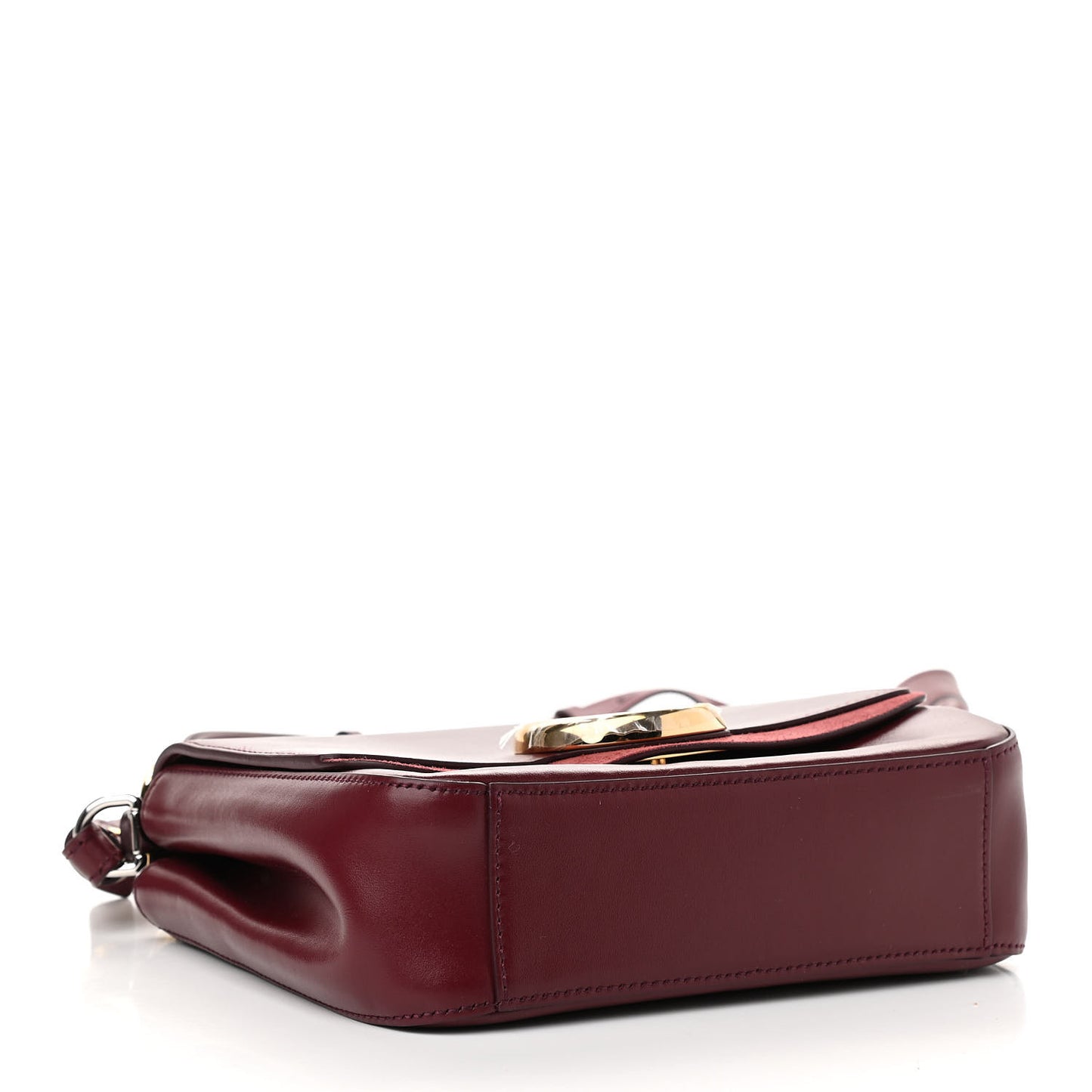 Calfskin Small C Double Carry Burnt Mahogany