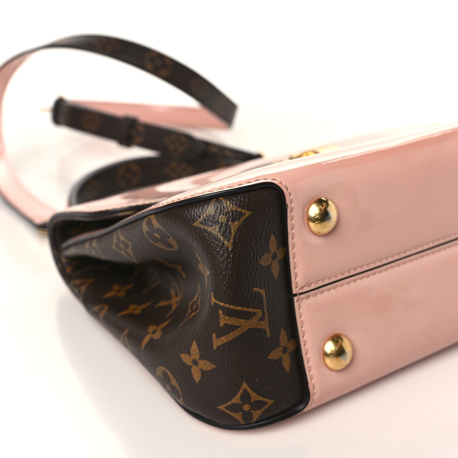 Louis Vuitton Patent Calfskin Monogram Cherrywood PM Rose Ballerine 6 of 8
