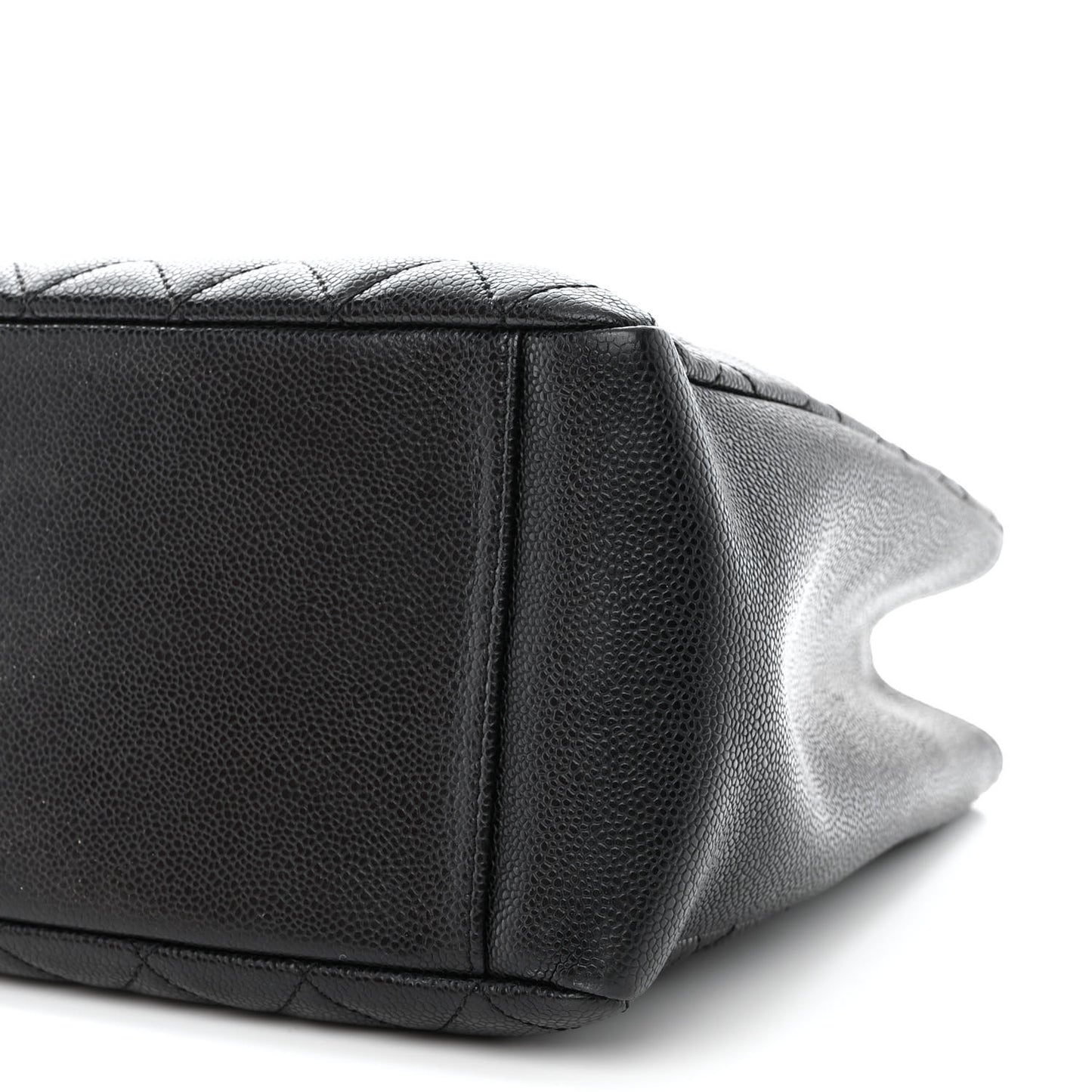 Caviar Quilted Grand Shopping Tote GST Black