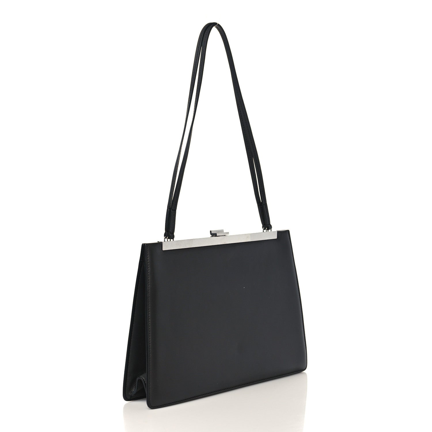 Celine Smooth Calfskin Medium Clasp Bag Grey 3 of 9