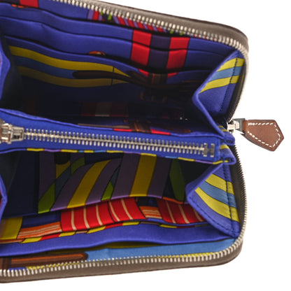 Hermes Epsom Silk'in Compact Wallet Etoupe 5 of 7