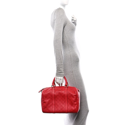 Gucci Guccissima Vitello Tender Medium Joy Boston Sporting Red 2 of 10