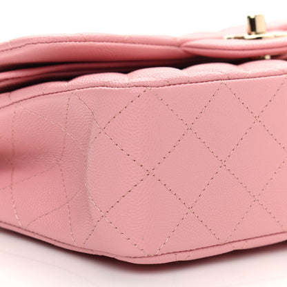 Chanel Caviar Quilted Small Double Flap Pink 9 of 10