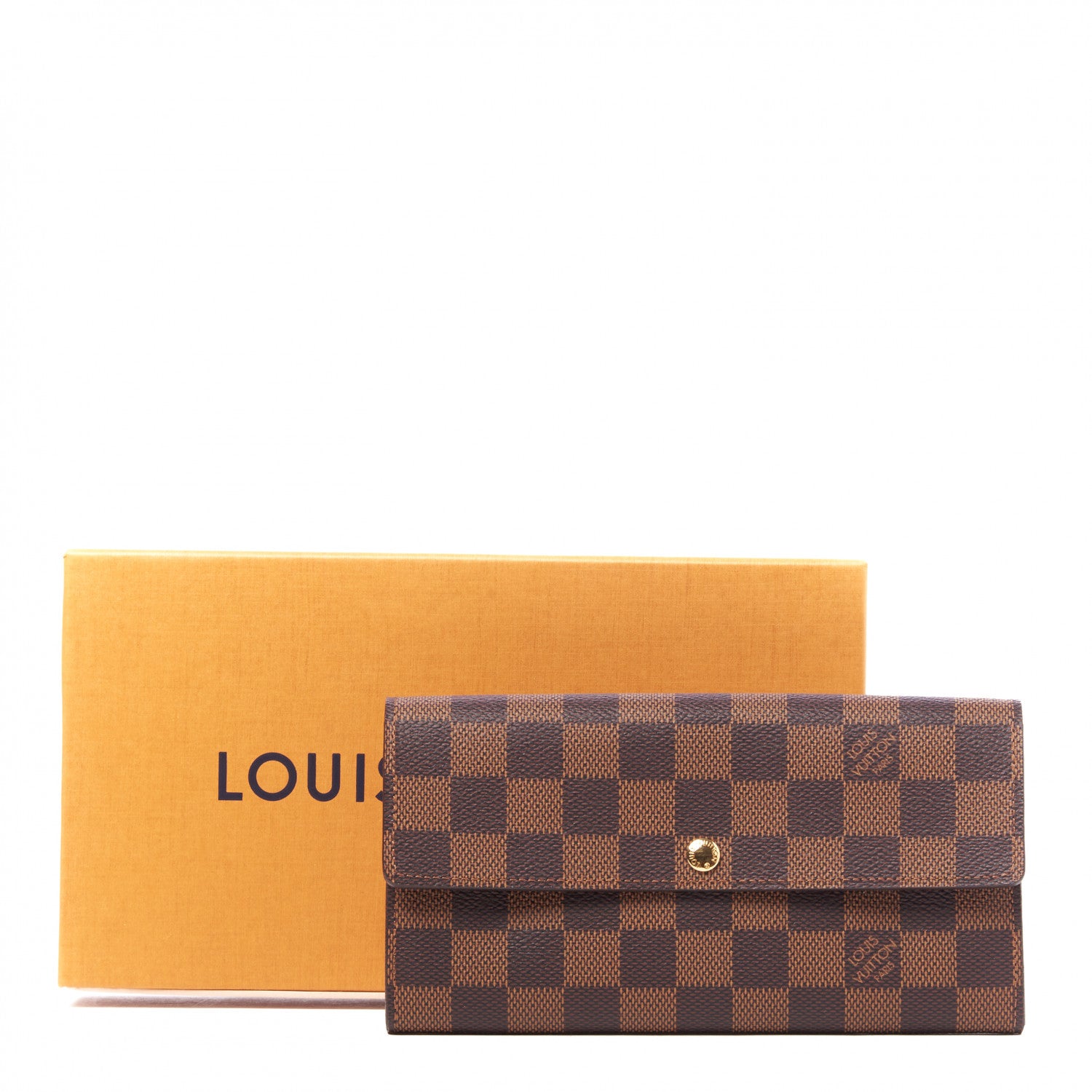 Louis Vuitton Damier Ebene Sarah Wallet 9 of 9