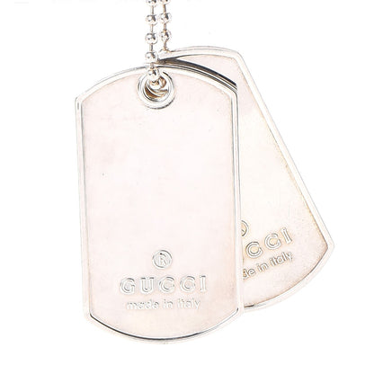 Gucci Sterling Silver Dog Tag Necklace 4 of 8