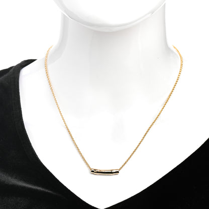 John Hardy 18K Yellow Gold Bamboo Slide Pendant Necklace 2 of 5