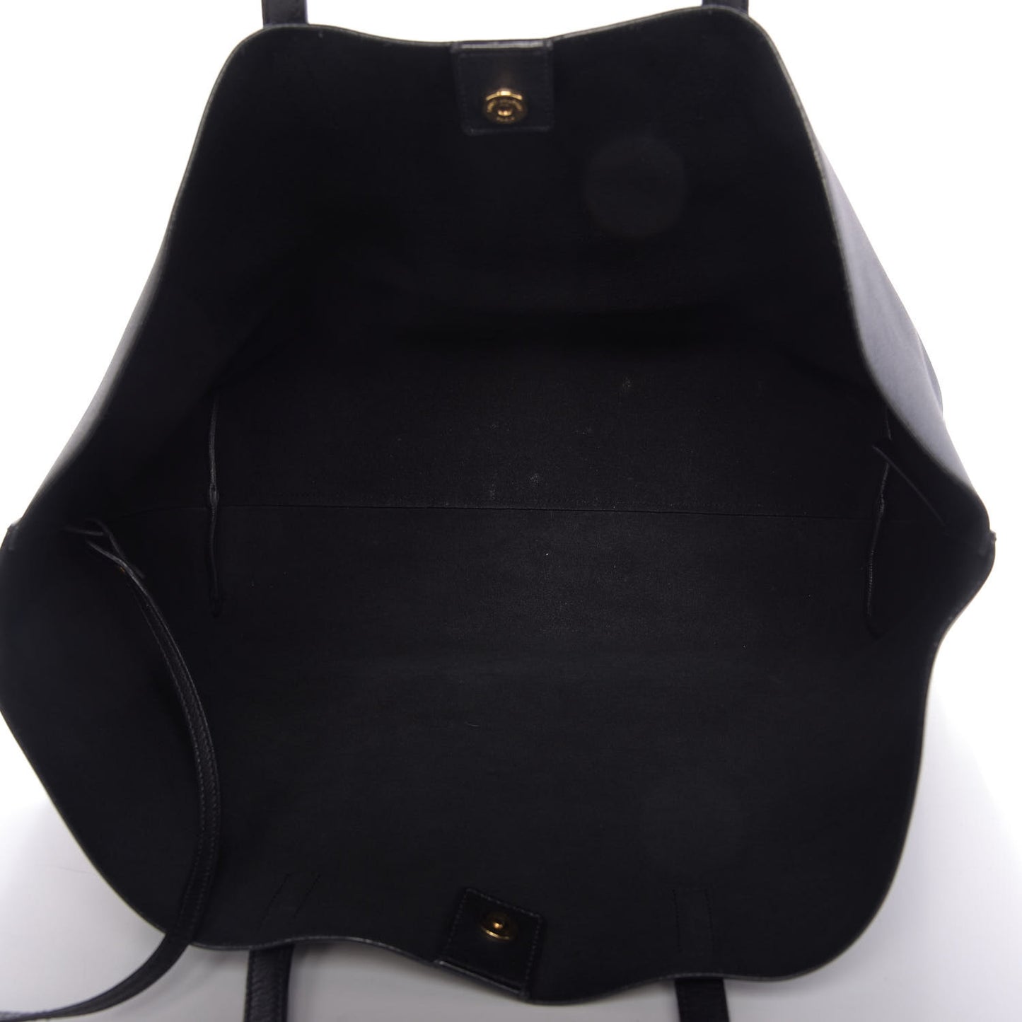 Calfskin Large Shopping Tote Black