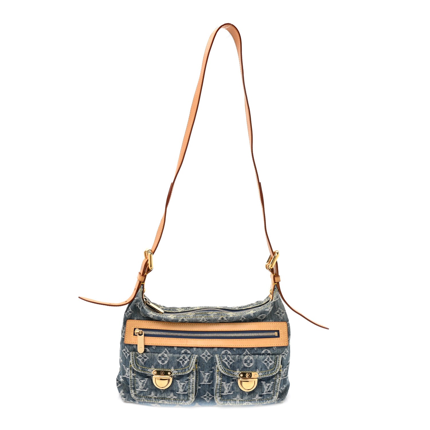 Louis Vuitton Monogram Denim Baggy PM Blue 1 of 10