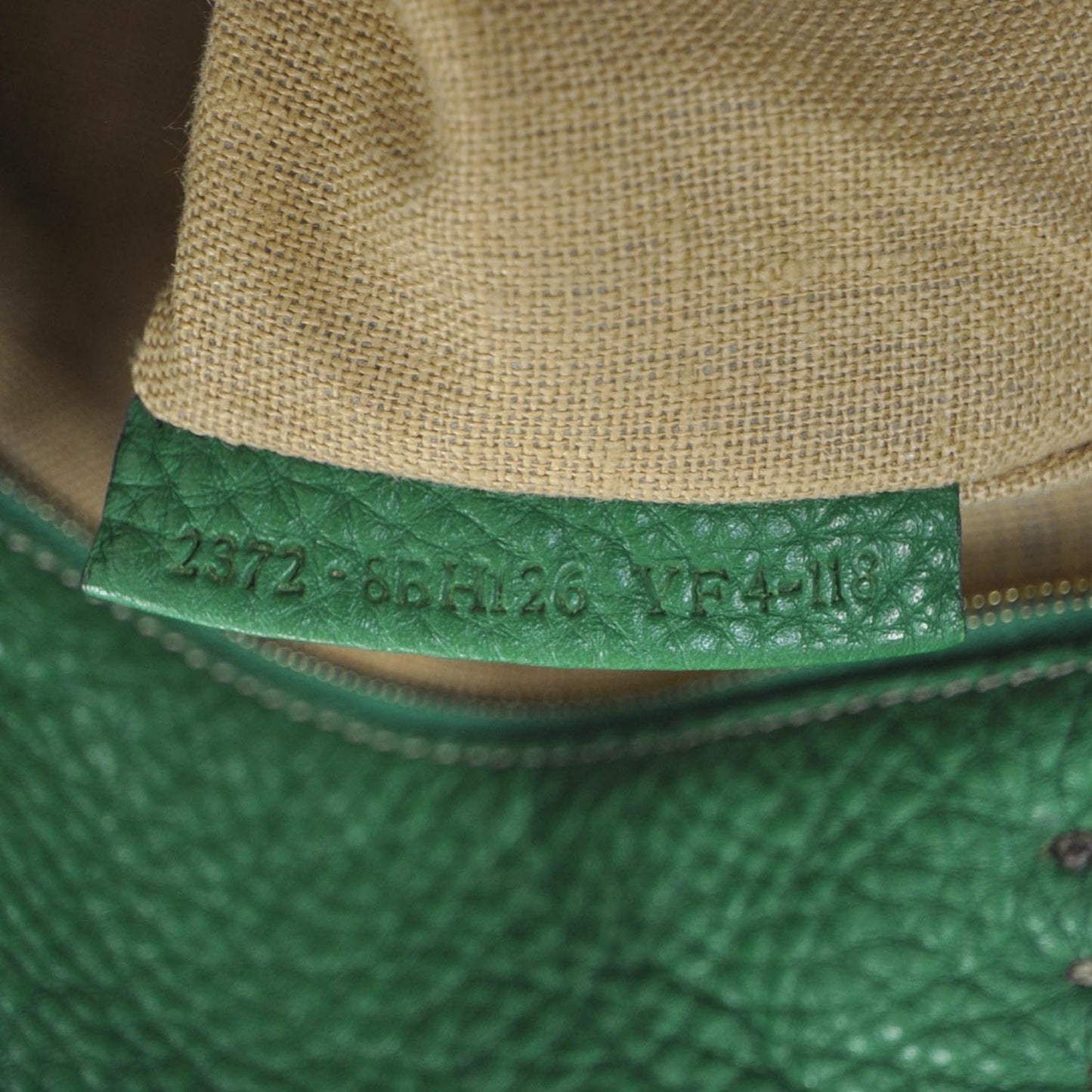 Calfskin Romano Selleria Shopping Tote Emerald Green