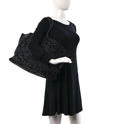 Bottega Veneta Nappa Velours Intrecciato Large Cabat Black 2 of 10