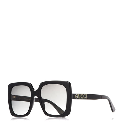 Gucci Crystal Square Frame GG Sunglasses GG0418S Black 1 of 8