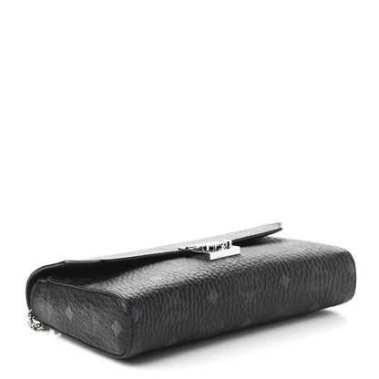 MCM Visetos Small Millie Crossbody Bag Black 4 of 12