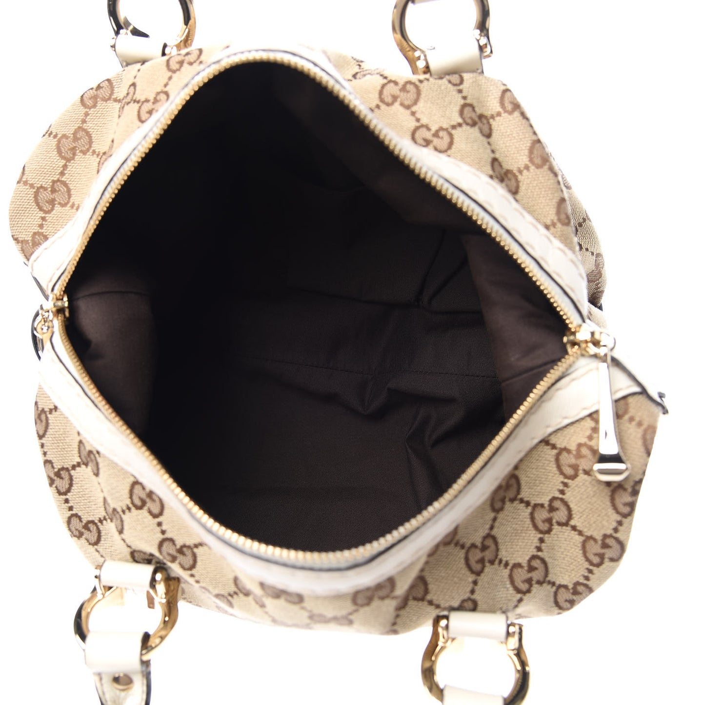 Monogram Equestrian Horseshoe Bowler White