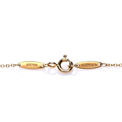 Tiffany 18K Yellow Gold Diamond .03ct Elsa Peretti Diamonds by the Yard Pendant Necklace 5 of 6