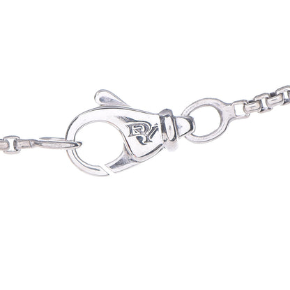 David Yurman Sterling Silver Mother Of Pearl Diamond Small Dog Tag Necklace 5 of 5