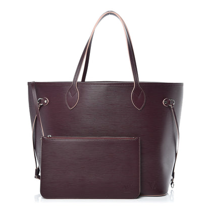 Louis Vuitton Epi Neverfull MM Prune Rose Poudre 1 of 13