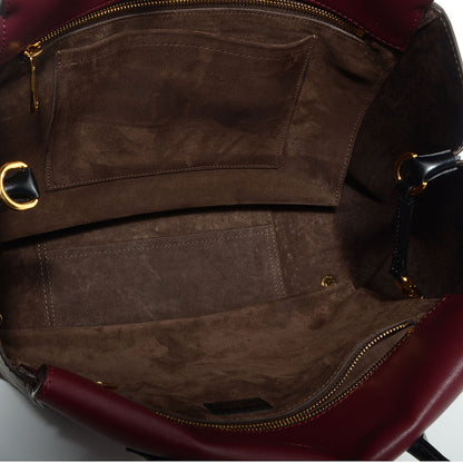 Louis Vuitton Monogram Cuir Orfevre Tote W PM Prunille 5 of 7