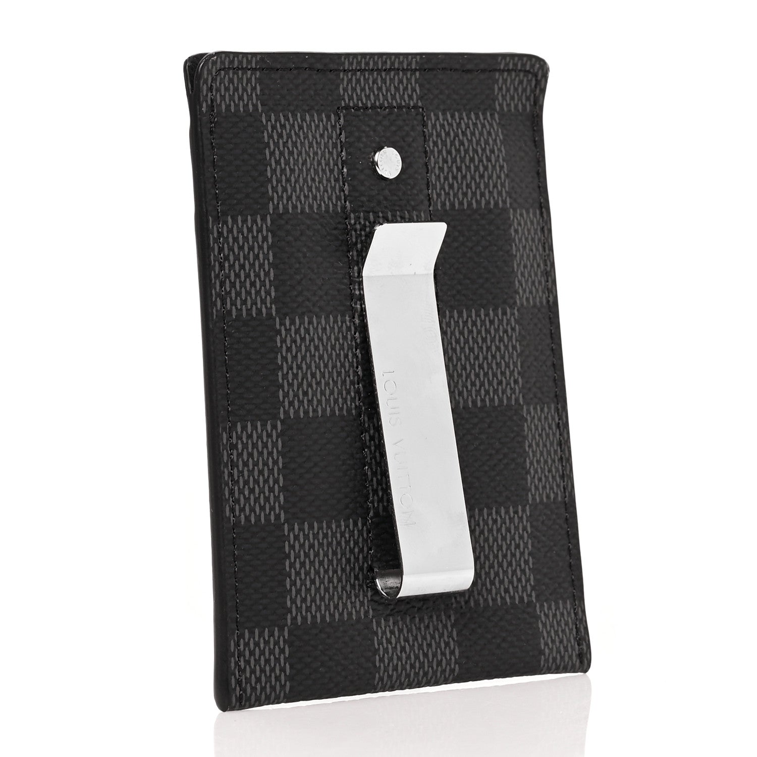 Louis Vuitton Damier Graphite Pince Card Holder Bill Clip 3 of 8