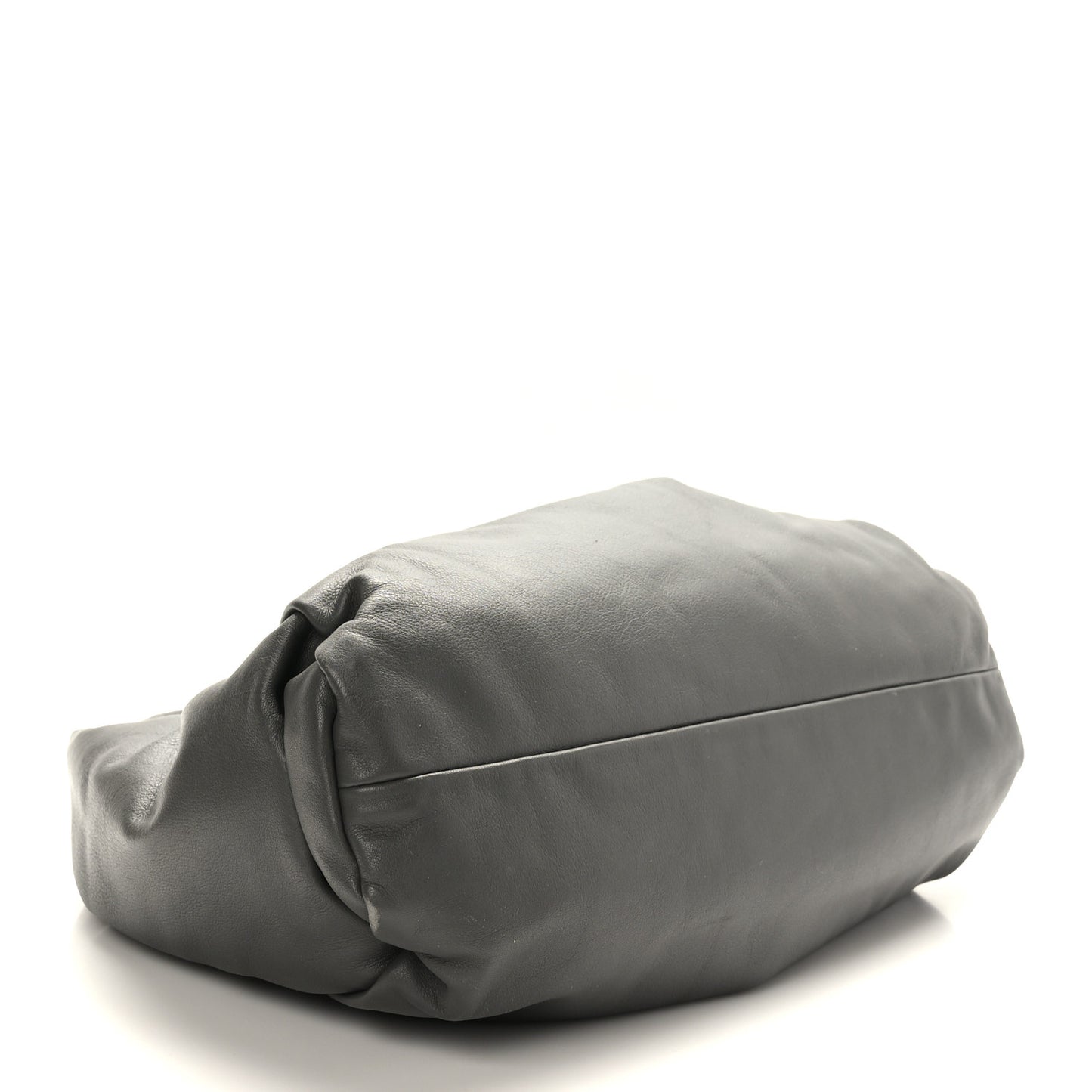Smooth Butter Calfskin Small The Shoulder Pouch Grey