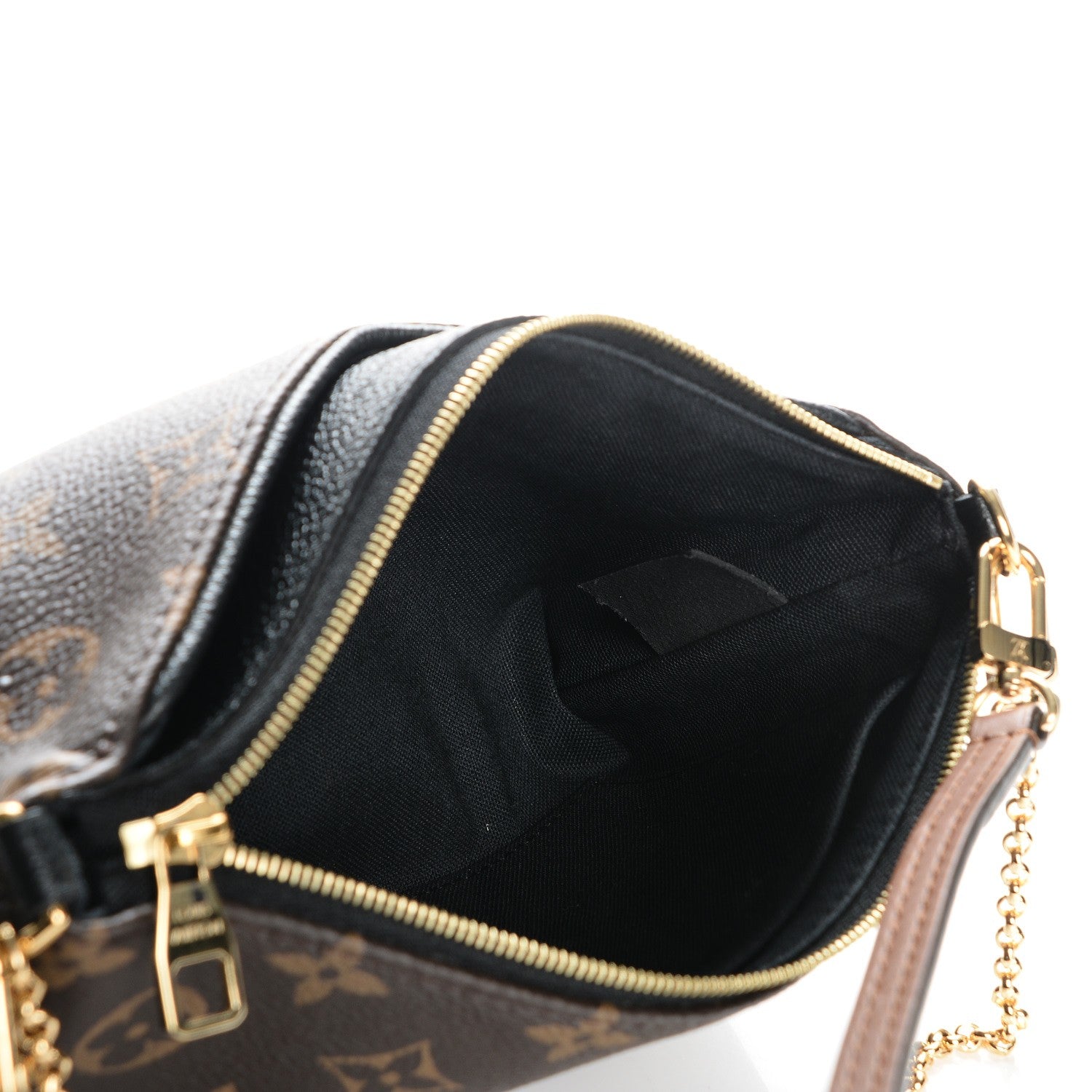 Louis Vuitton Monogram Pallas Clutch Black 5 of 9