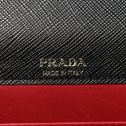 Prada Saffiano Lux Mini Crossbody Bag Black 7 of 12