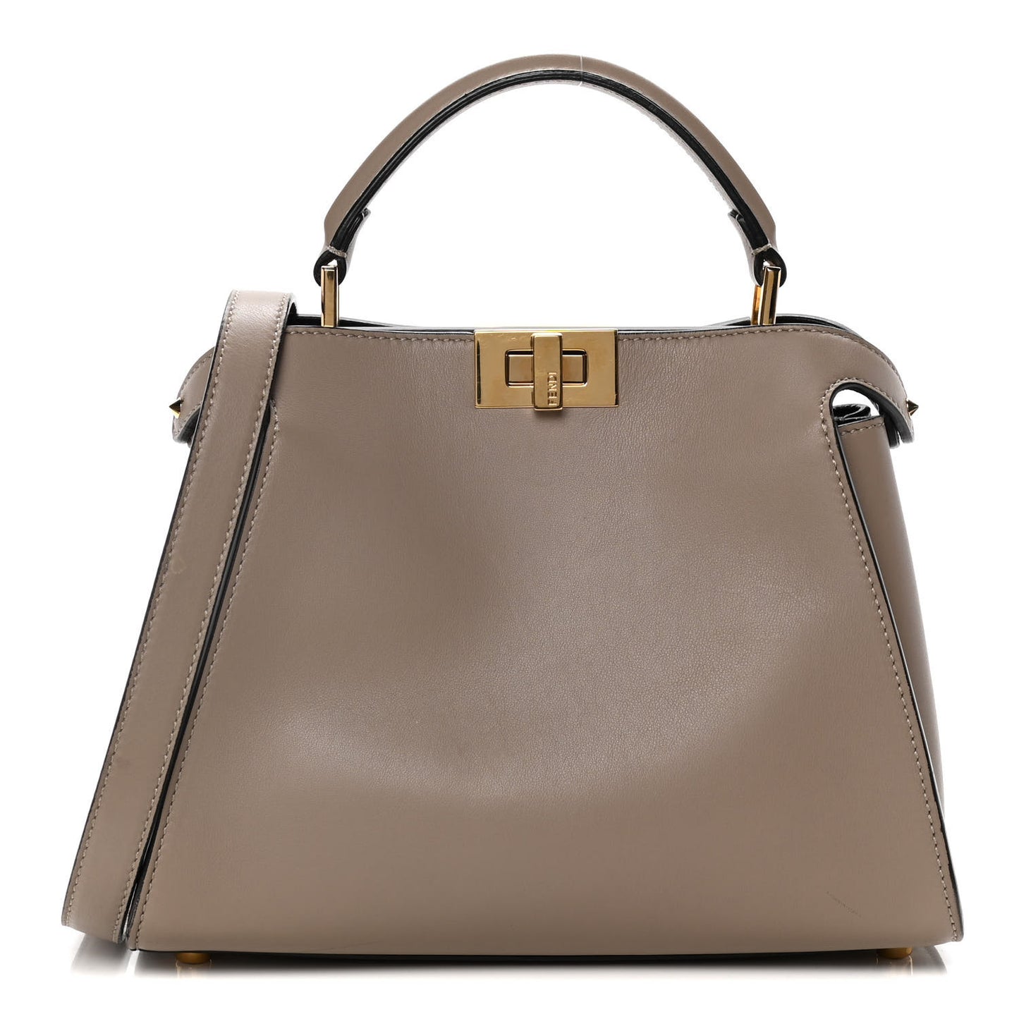 Vitello Tahiti Burro Medium Peekaboo Iconic Essentially Satchel Tortora Black