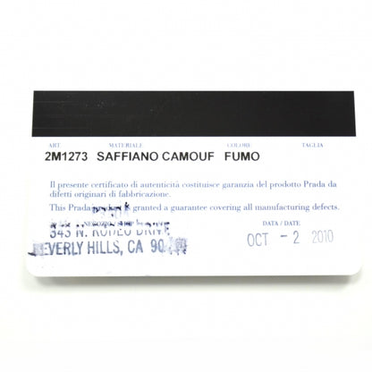 Prada Saffiano Camouflage Pouch Key Chain Fumo 8 of 8