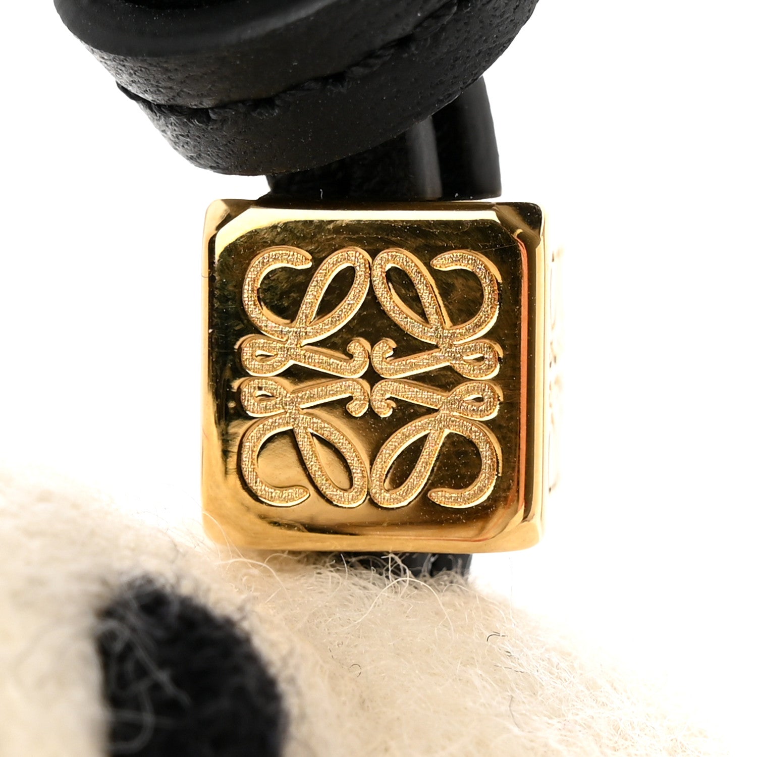 Loewe Calfskin Felt Panda Bag Charm 3 of 3
