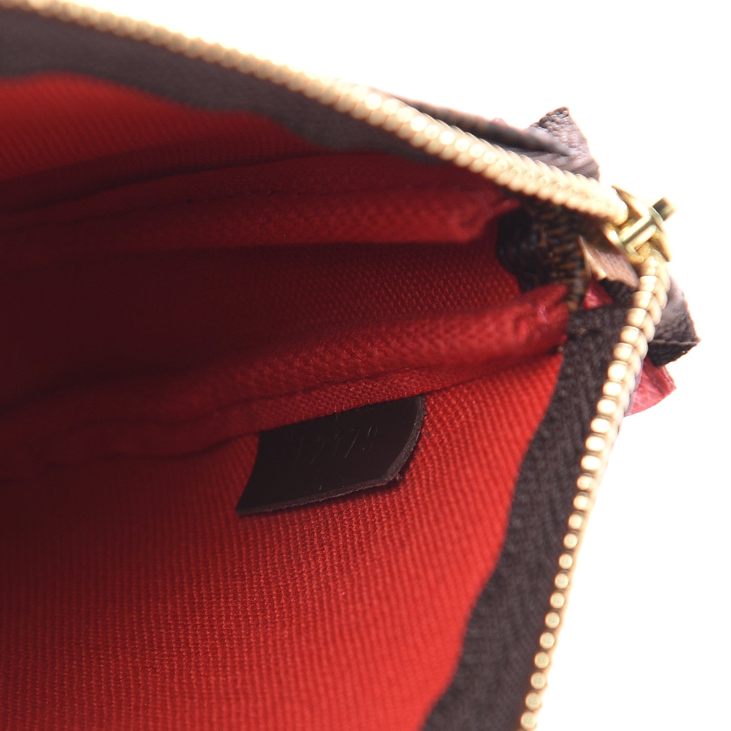 Louis Vuitton Damier Ebene 2019 Christmas Animation Mini Pochette Accessories Red 6 of 8