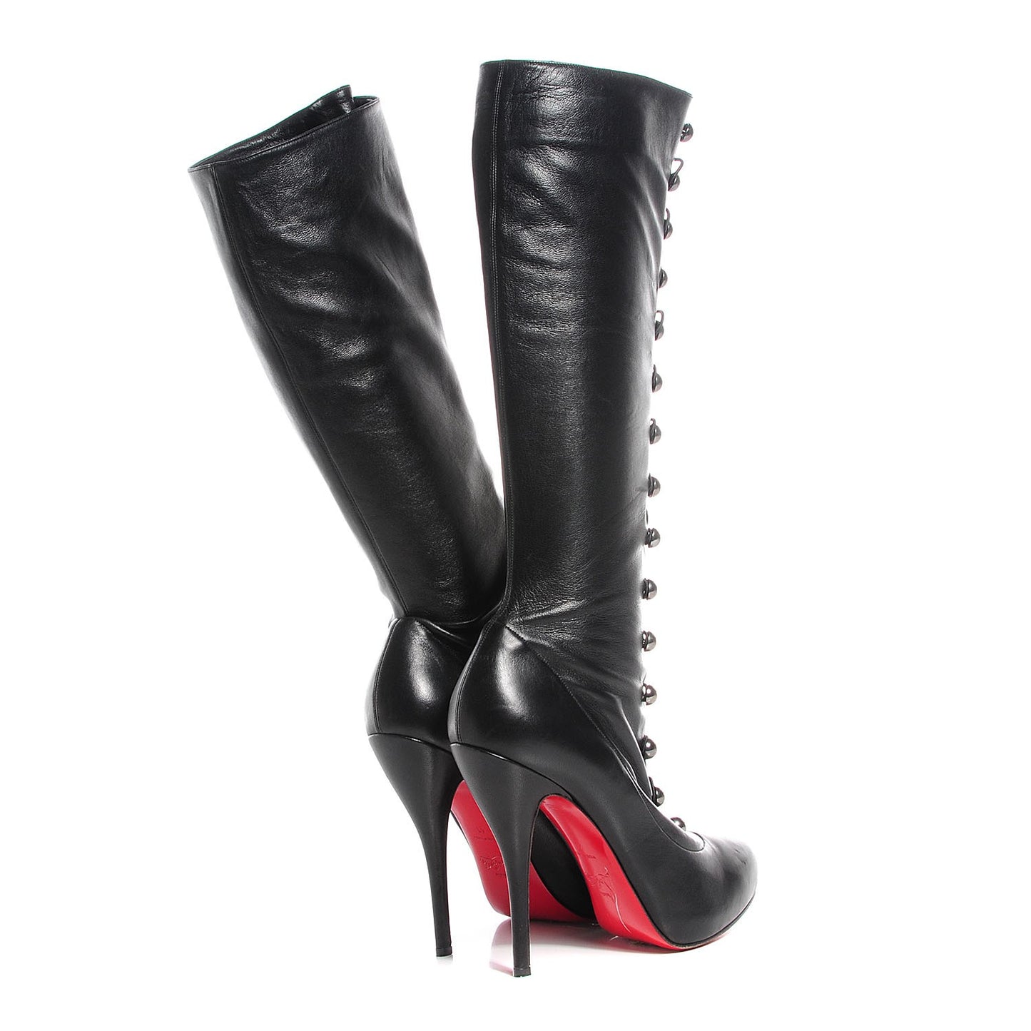 Leather Supra Fifre 120 Thigh-High Boots 41 Black