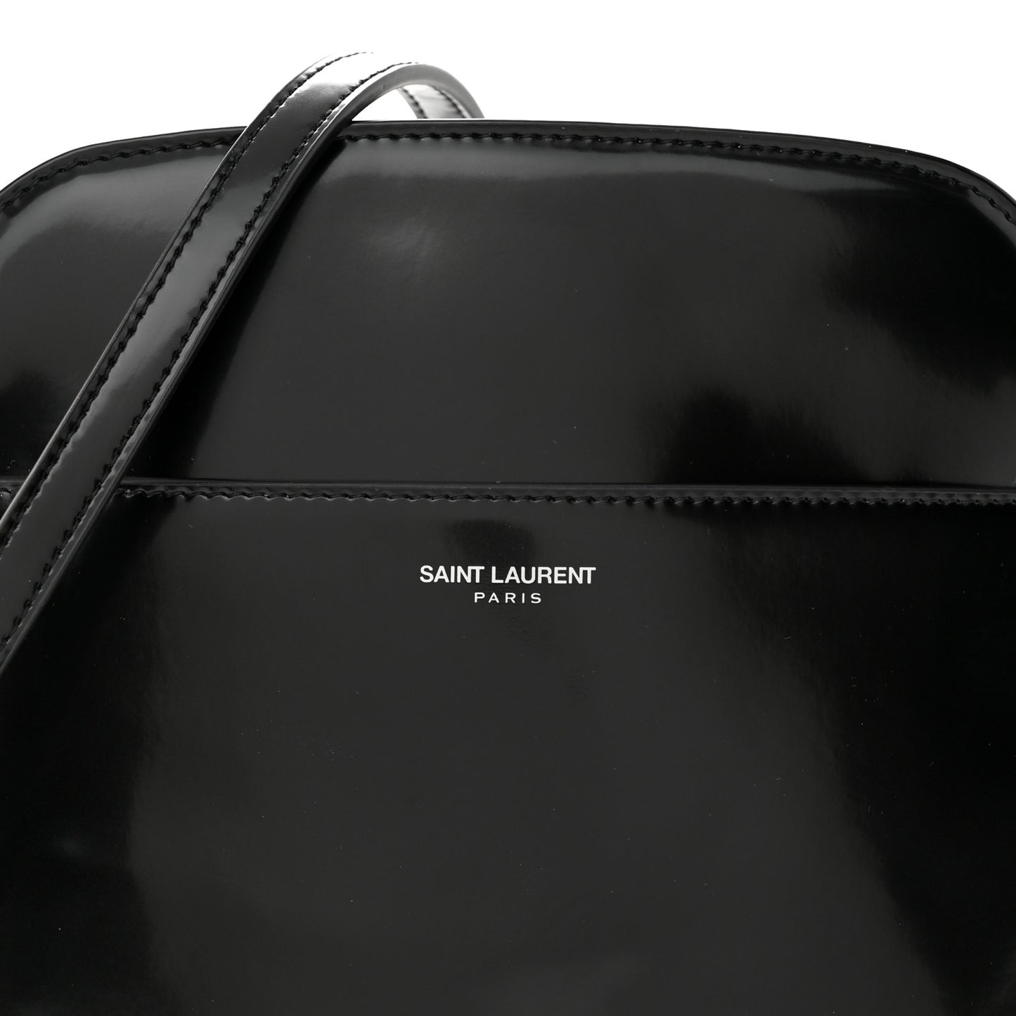 Brushed Calfskin Mini Camera Bag Black