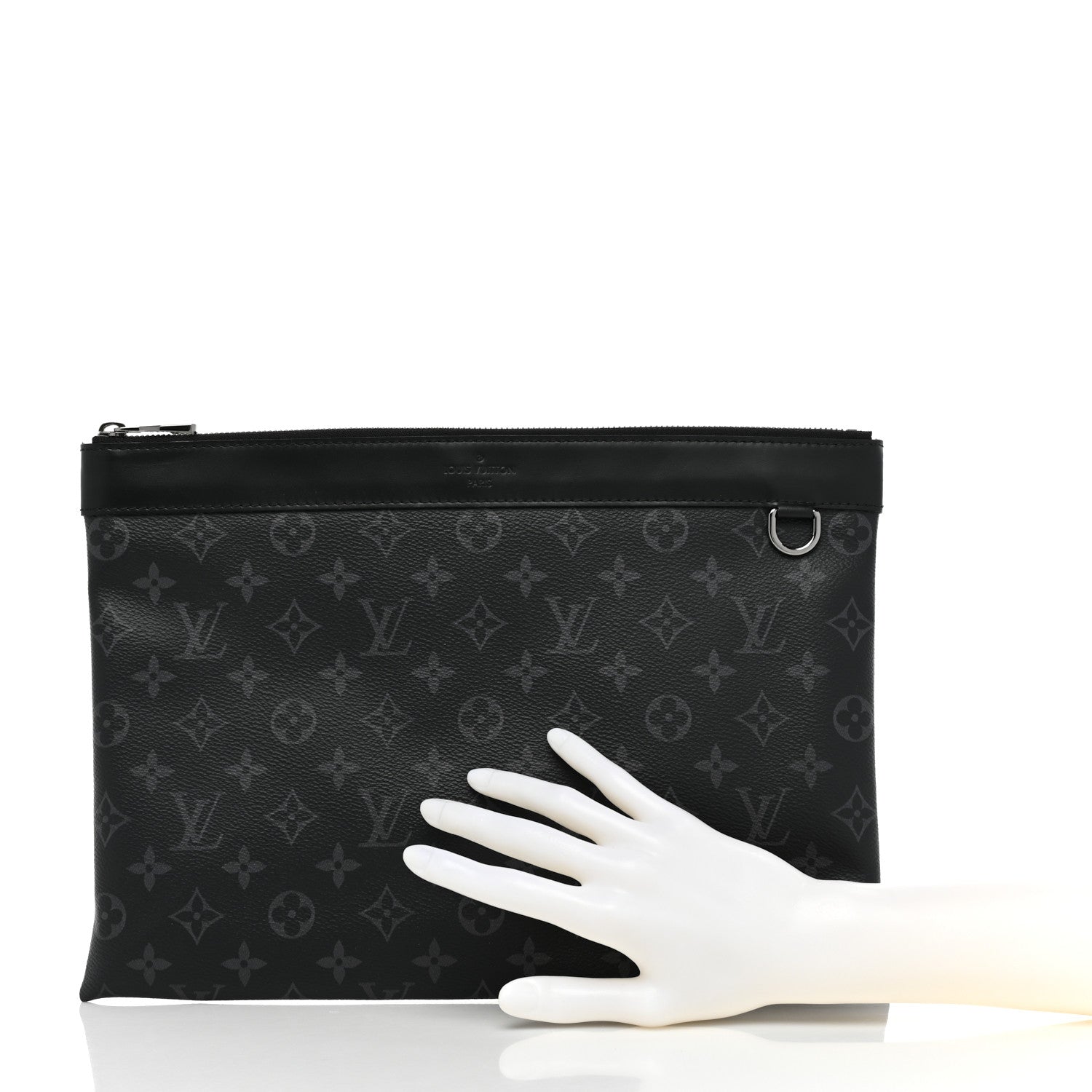 Louis Vuitton Monogram Eclipse Discovery Pochette GM 2 of 9