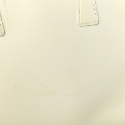 Prada Saffiano Vernice Medium Galleria Double Zip Tote Bianco 17 of 22