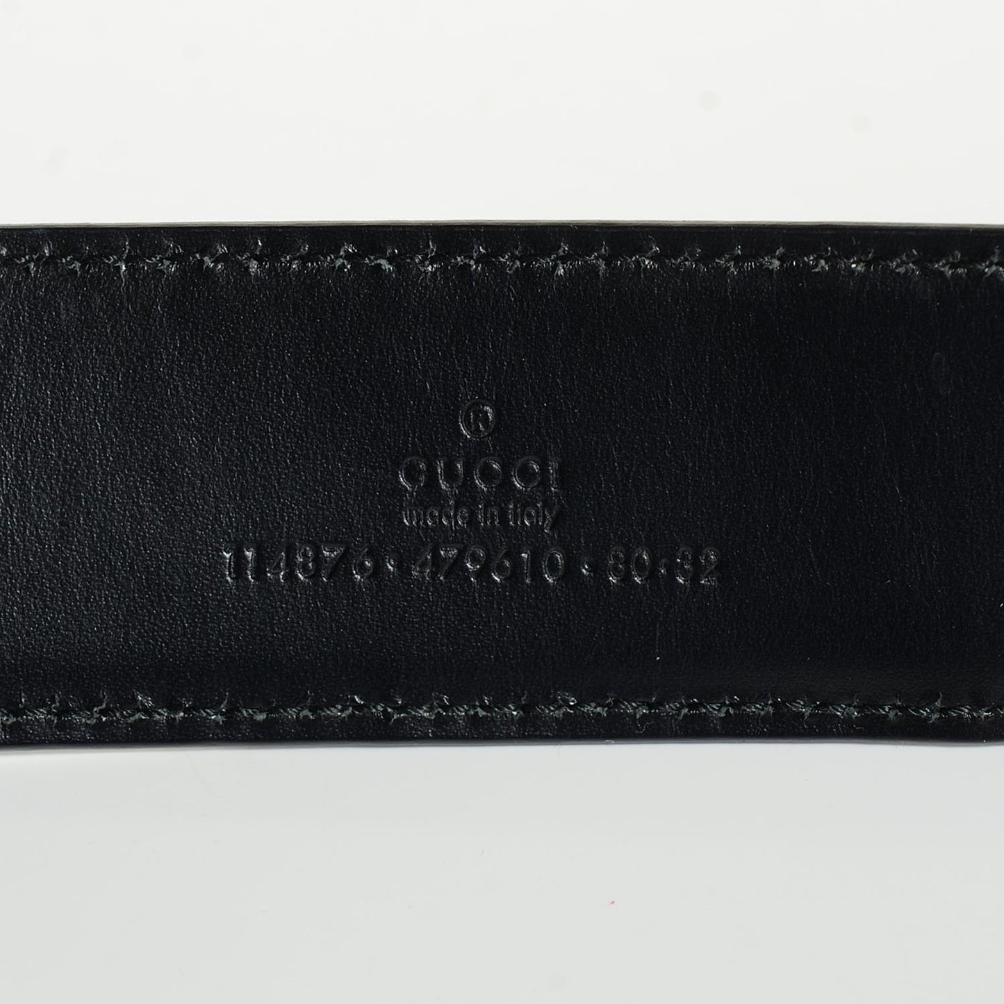 Guccissima Interlocking G 40mm Belt 80 32 Black