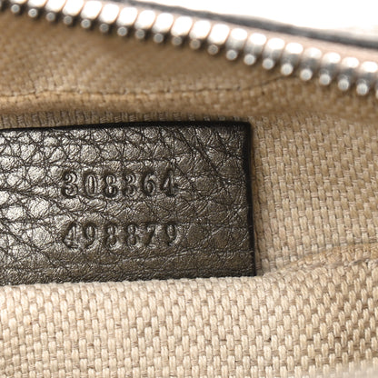 Gucci Metallic Pebbled Calfskin Small Soho Disco Bag Sasso 7 of 20